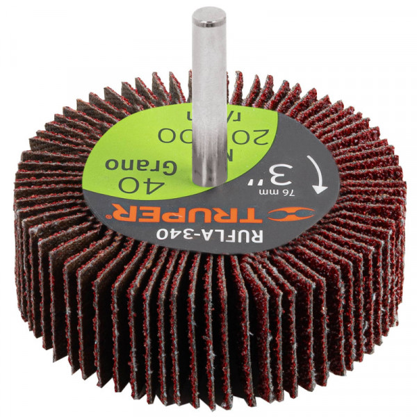 RUFLA-340 Rueda flap de 3', grano 40 TRUPER | DIHERESA