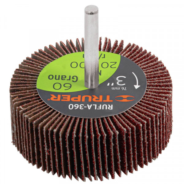 RUFLA-360 Rueda flap de 3', grano 60 TRUPER | DIHERESA