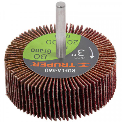 RUFLA-380 Rueda flap de 3', grano 80 TRUPER | DIHERESA