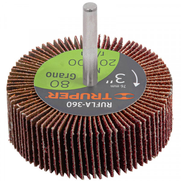 RUFLA-380 Rueda flap de 3', grano 80 TRUPER | DIHERESA