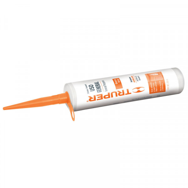 SACRI-100T Sellador acrilico, 280 ml, transparente TRUPER | DIHERESA