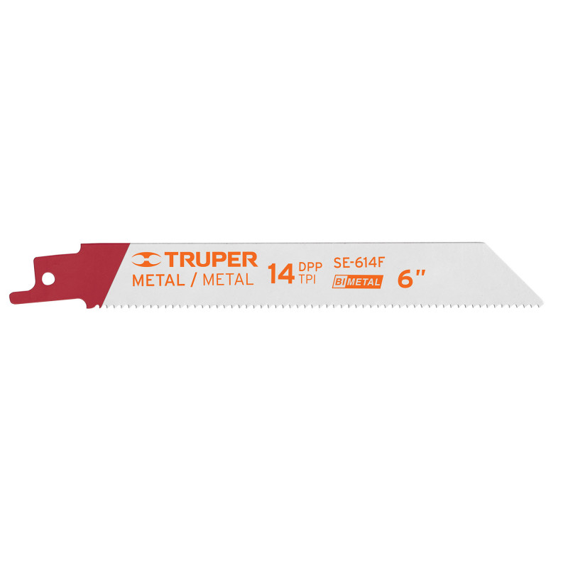 SE-614F Segueta sierra sable, 6', 14 DPP, recta para metales, 2 pzas TRUPER | DIHERESA SE-614F Segueta sierra sable, 6', 14 DPP, recta para metales, 2 pzas TRUPER | DIHERESA