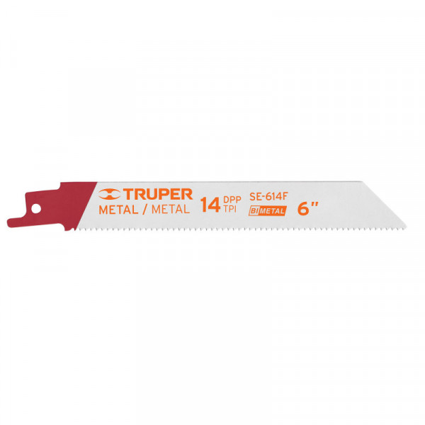 SE-614F Segueta sierra sable, 6', 14 DPP, recta para metales, 2 pzas TRUPER | DIHERESA
