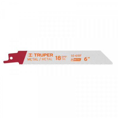 SE-618F Segueta sierra sable, 6', 18 DPP, recta para metales, 2 pzas TRUPER | DIHERESA