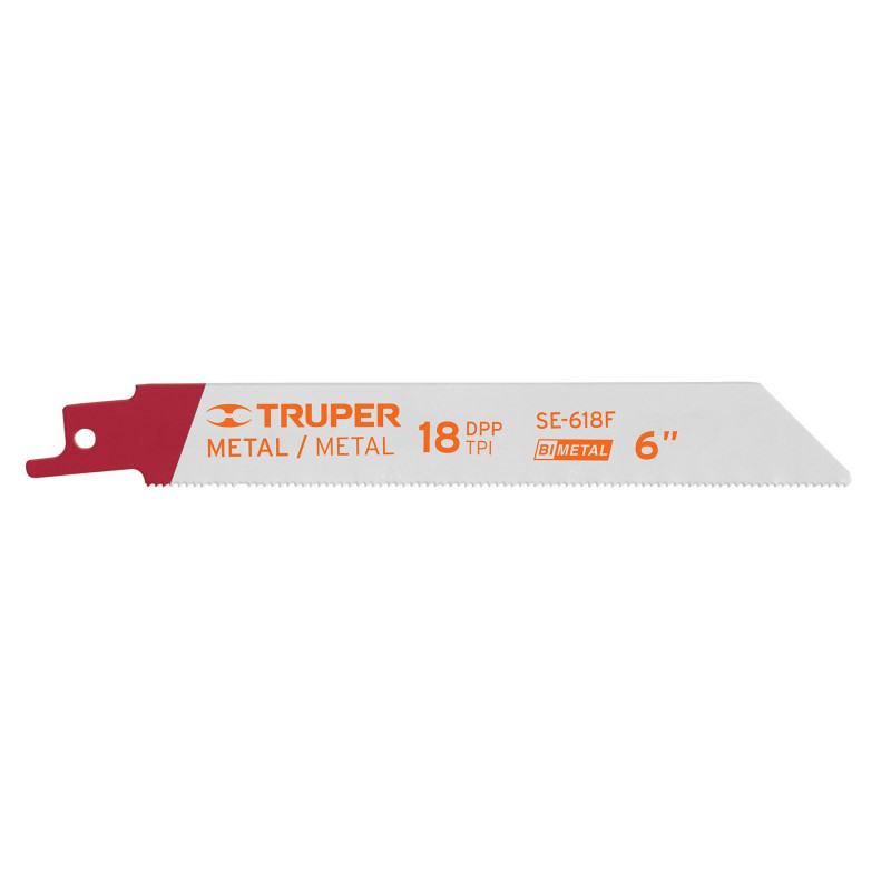 SE-618F Segueta sierra sable, 6', 18 DPP, recta para metales, 2 pzas TRUPER | DIHERESA SE-618F Segueta sierra sable, 6', 18 DPP, recta para metales, 2 pzas TRUPER | DIHERESA