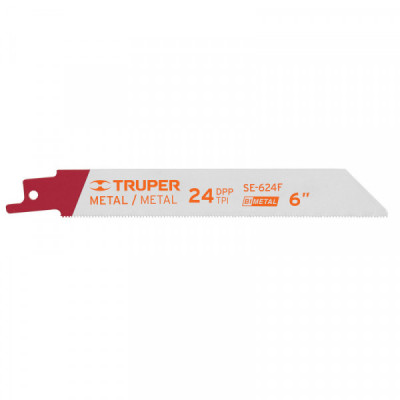 SE-624F Segueta sierra sable, 6', 24 DPP, recta para metales, 2 pzas TRUPER | DIHERESA