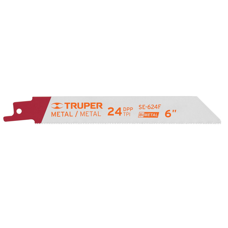 SE-624F Segueta sierra sable, 6', 24 DPP, recta para metales, 2 pzas TRUPER | DIHERESA SE-624F Segueta sierra sable, 6', 24 DPP, recta para metales, 2 pzas TRUPER | DIHERESA