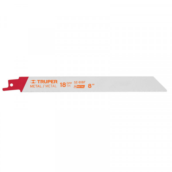 SE-818F Segueta sierra sable, 8', 18 DPP, recta para metales, 2 pzas TRUPER | DIHERESA