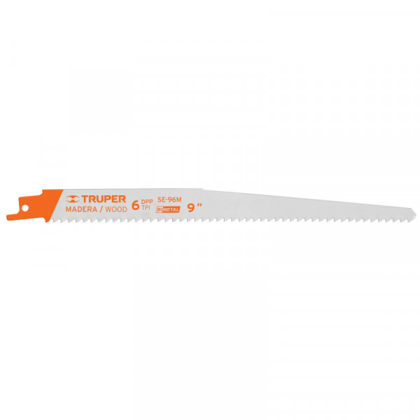 SE-96M Segueta sierra sable, 9', 6 DPP, cónica para madera, 2 pzas TRUPER | DIHERESA