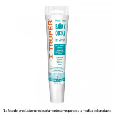 SIL-85BCB Sellador blanco para baño y cocina, 85 gr TRUPER | DIHERESA
