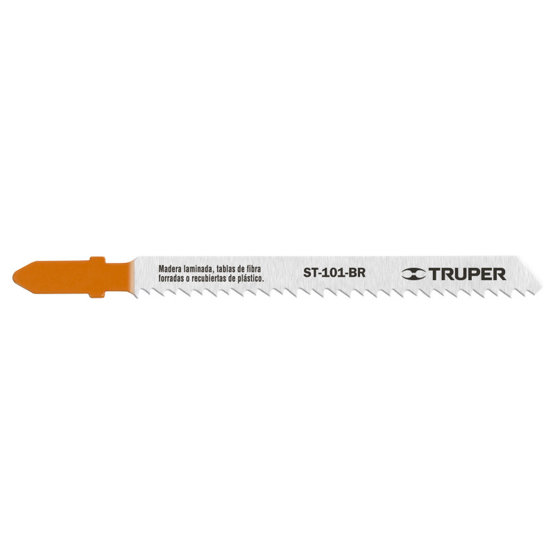 ST-101-BR Segueta caladora,cortes rectos triplay, zanco t,10dpp,5pzas TRUPER | DIHERESA