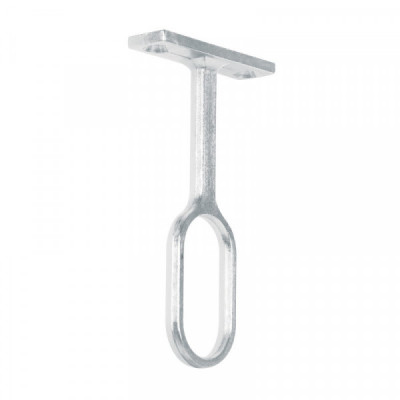 STO-5 Soporte central para tubo ovalado de closet TRUPER | DIHERESA
