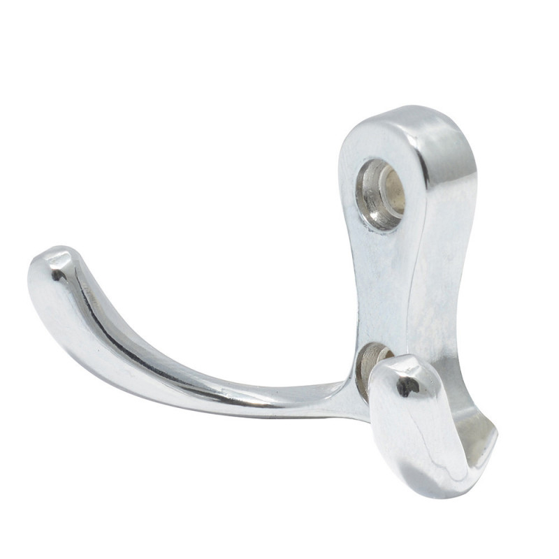 13PE LOCK Gancho perchero doble niquel Lock | DIHERESA 13PE LOCK Gancho perchero doble niquel Lock | DIHERESA