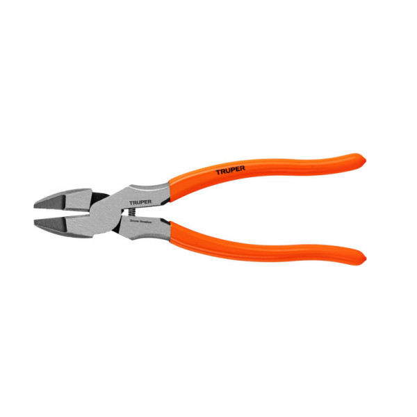 T210-9 Pinza profesional p/electricista 9',c/resorte,mango de vinil TRUPER | DIHERESA