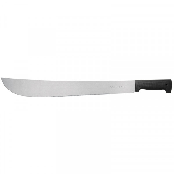 T-460-18BB Machete pulido estándar de 18', cacha negra, en bolsa TRUPER | DIHERESA