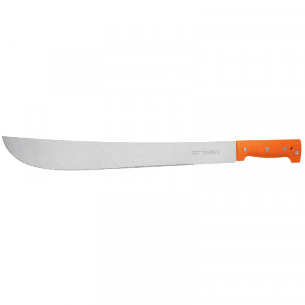 T-460-18PB Machete estándar 18' cacha naranja, caballete TRUPER | DIHERESA