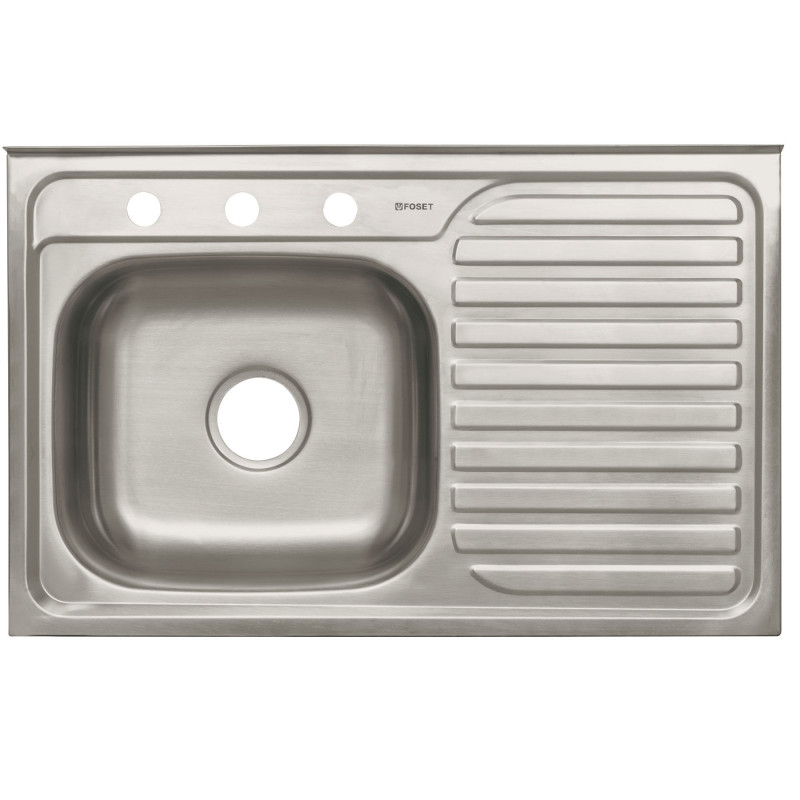 TA-850IB Tarja de sobreponer 80 x 50 cm, tina izquierda, Basic TRUPER | DIHERESA TA-850IB Tarja de sobreponer 80 x 50 cm, tina izquierda, Basic TRUPER | DIHERESA