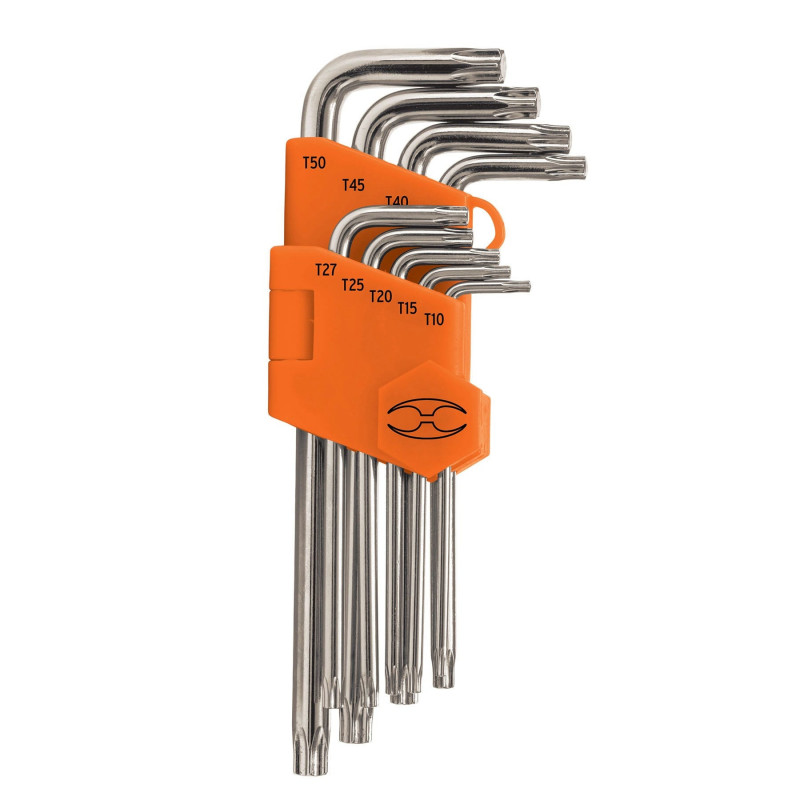 TORX-9L Juego de 9 llaves allen tipo torx, largas TRUPER | DIHERESA