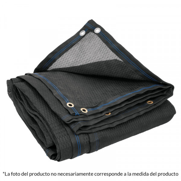 TOSO-805 Toldo de polietileno, 80% sombra, 3.60 x 5 m, negro TRUPER | DIHERESA