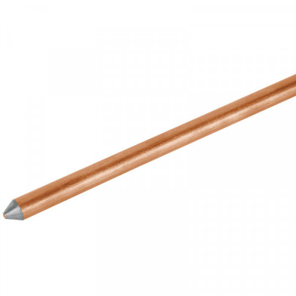VT-15 Varilla de acero cobrizado a tierra 1/2' de 1.5 m TRUPER | DIHERESA