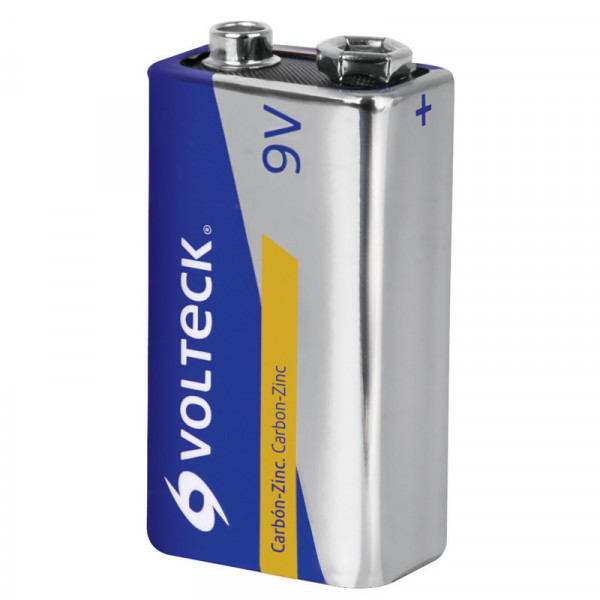 ZI-9V Pila zinc-carbón 9v, blister, Volteck TRUPER | DIHERESA
