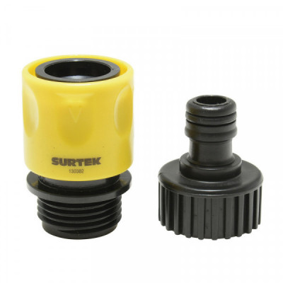 130382 SURTEK Juego de conector con sistema click adaptador para grifo 3/4" Surtek | DIHERESA