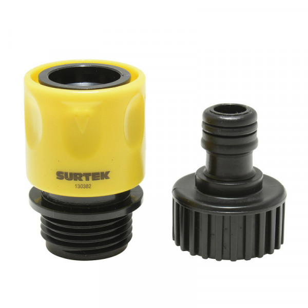 130382 SURTEK Juego de conector con sistema click adaptador para grifo 3/4" Surtek | DIHERESA