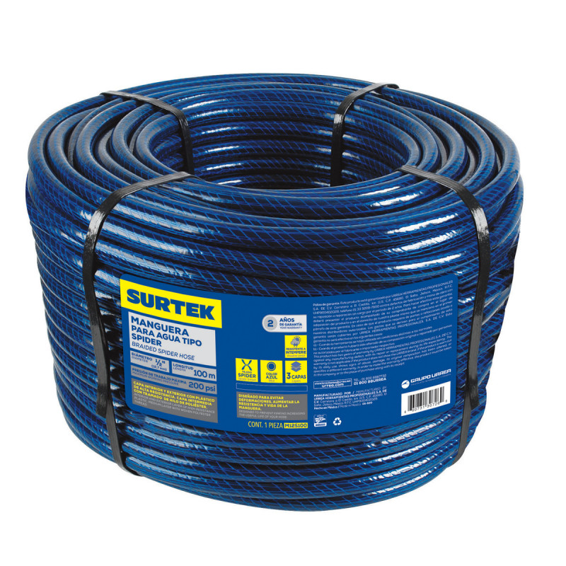 M12S100 SURTEK Manguera Spider 1/2" rollo 100m Surtek | DIHERESA M12S100 SURTEK Manguera Spider 1/2" rollo 100m Surtek | DIHERESA