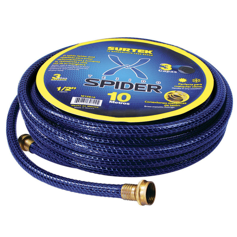 M34S25 SURTEK Manguera Spider 3/4" armada con conector metálico 25m Surtek | DIHERESA
