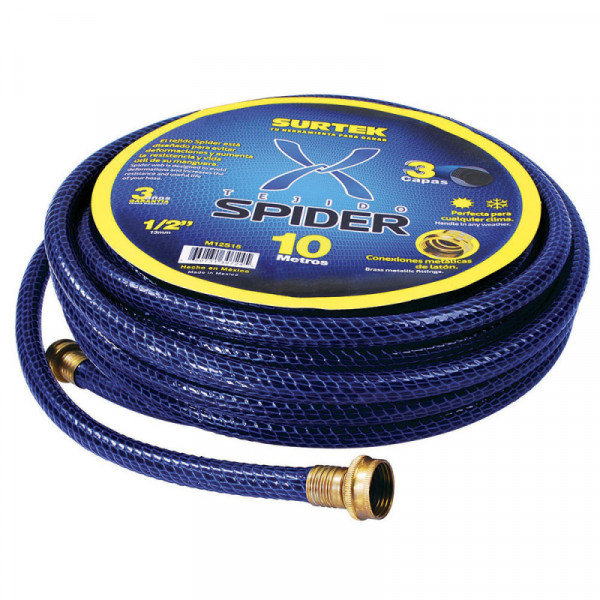 M34S25 SURTEK Manguera Spider 3/4" armada con conector metálico 25m Surtek | DIHERESA