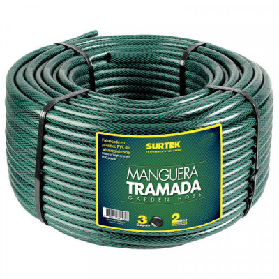 M34T100 SURTEK Manguera tramada verde 3/4" rollo 100m Surtek | DIHERESA