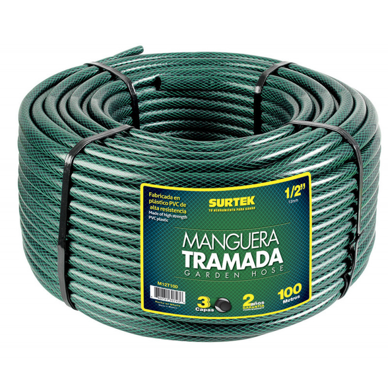 M1T50 SURTEK Manguera tramada verde 1" rollo 50m Surtek | DIHERESA M1T50 SURTEK Manguera tramada verde 1" rollo 50m Surtek | DIHERESA
