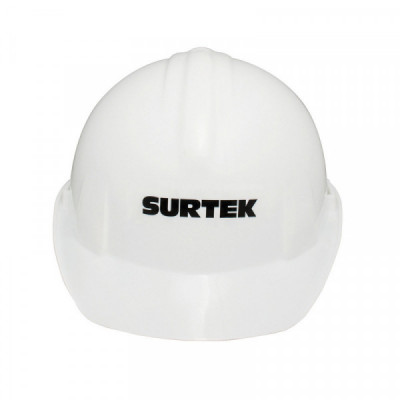 137310 SURTEK Casco de seguridad con ajuste de intervalos blanco