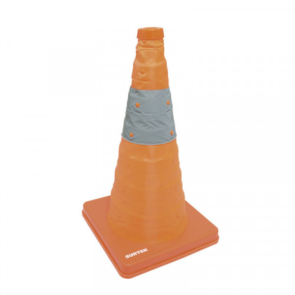 137605 SURTEK Cono precaucion plegable 45cm Surtek | DIHERESA