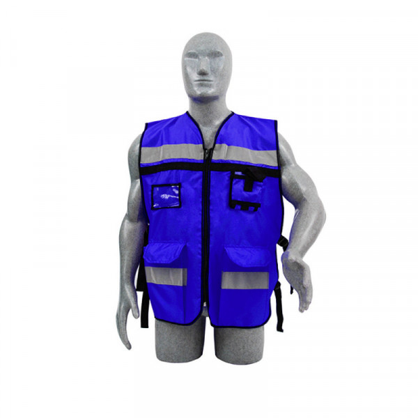137592 SURTEK Chaleco de seguridad para supervisor azul rey Surtek | DIHERESA