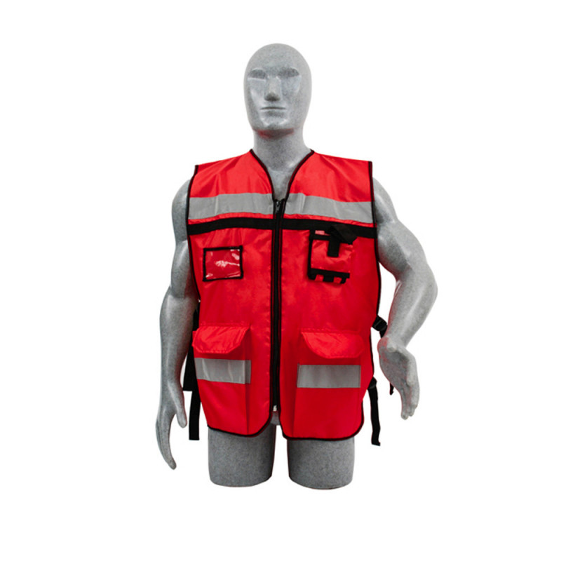 137593 SURTEK Chaleco de seguridad para supervisor rojo Surtek | DIHERESA 137593 SURTEK Chaleco de seguridad para supervisor rojo Surtek | DIHERESA