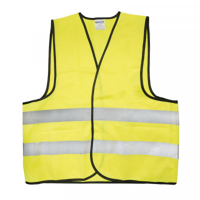 137378 SURTEK Chaleco de seguridad tela amarillo con cintas reflejantes Surtek | DIHERESA