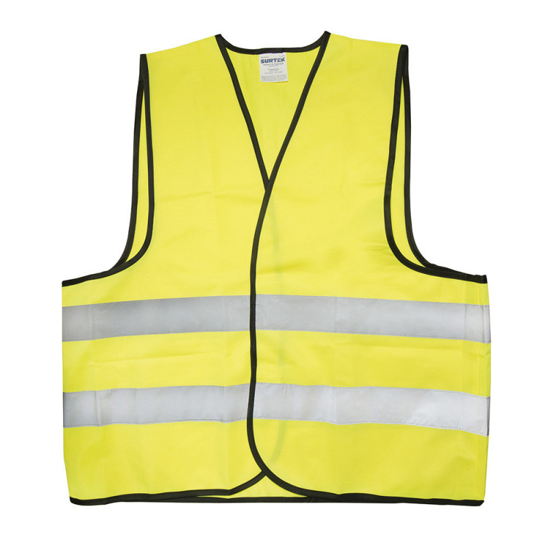137378 SURTEK Chaleco de seguridad tela amarillo con cintas reflejantes Surtek | DIHERESA 137378 SURTEK Chaleco de seguridad tela amarillo con cintas reflejantes Surtek | DIHERESA