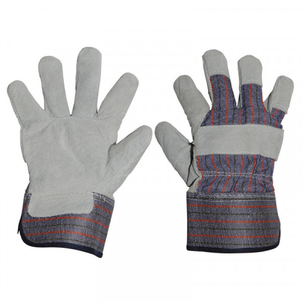 137388 SURTEK Guantes unitalla de carnaza y loneta Surtek | DIHERESA