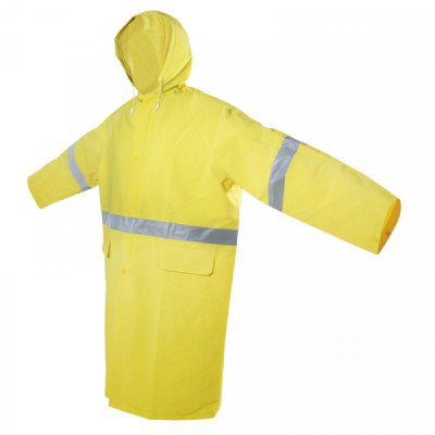 137614 SURTEK Gabardina Impermeable con reflejantes  talla extra grande