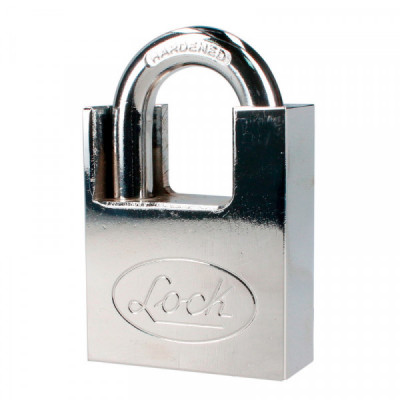 L22A50DCSB LOCK Candado de acero antipalanca llave de discos 50mm cromo satinado