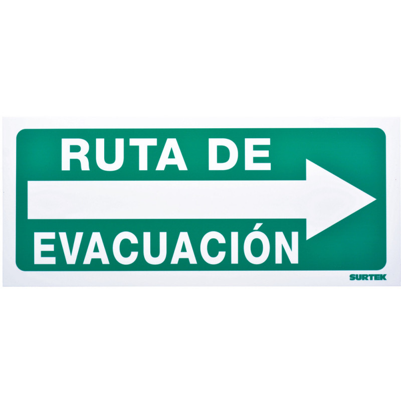 SES4 SURTEK Señal"Ruta de evacuación" derecha Surtek | DIHERESA SES4 SURTEK Señal"Ruta de evacuación" derecha Surtek | DIHERESA