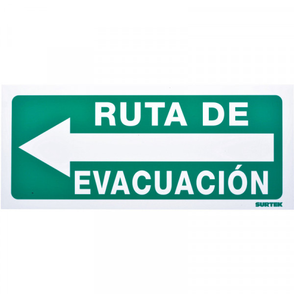 SES5 SURTEK Señal"Ruta de evacuación" izquierda Surtek | DIHERESA