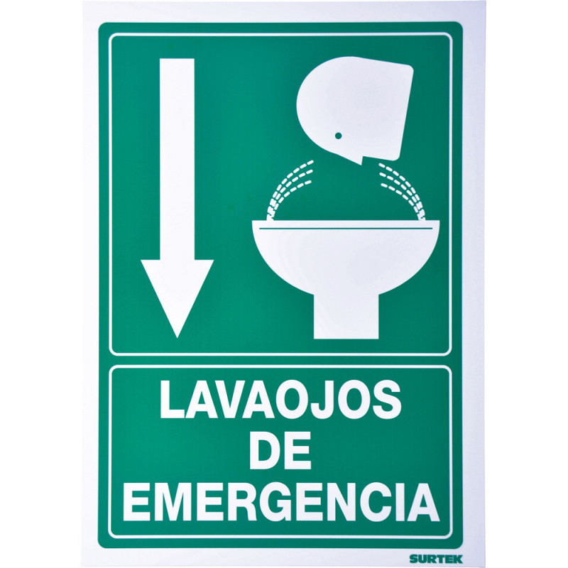 SES7 SURTEK Señal"Lava-ojos emergencia" Surtek | DIHERESA