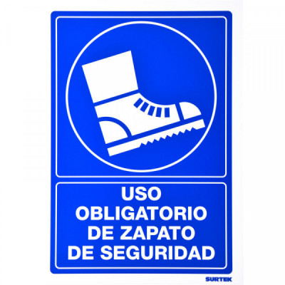 SES10 SURTEK Señal"Zapatos de seguridad" Surtek | DIHERESA