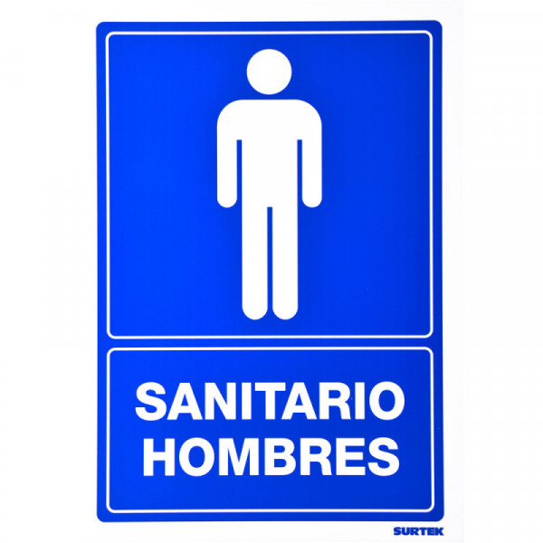 SES13 SURTEK Señal"Sanitario hombres" Surtek | DIHERESA