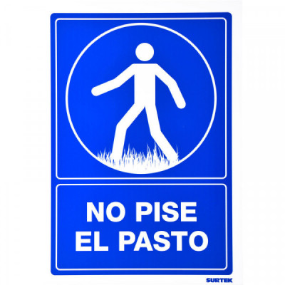 SES23 SURTEK Señal"No pise el pasto" Surtek | DIHERESA
