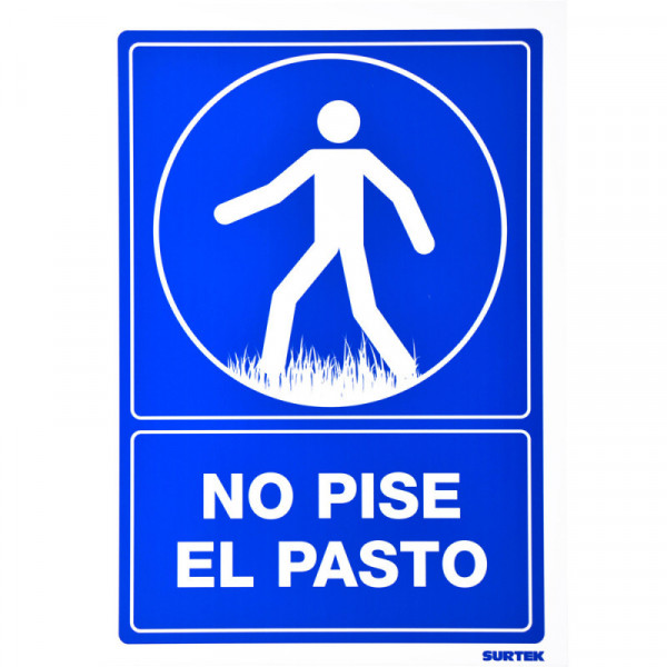 SES23 SURTEK Señal"No pise el pasto" Surtek | DIHERESA