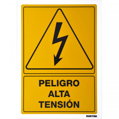 SES27 SURTEK Señal"Peligro alta tensión" Surtek | DIHERESA