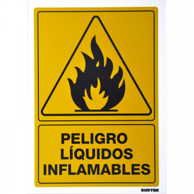 SES32 SURTEK Señal"Líquidos inflamables" Surtek | DIHERESA